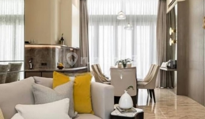 For Sale Golf Island PIK House, CHOPIN GOLF Cluster, size 8x20, 3 floors, FURNISHED, North Jakarta