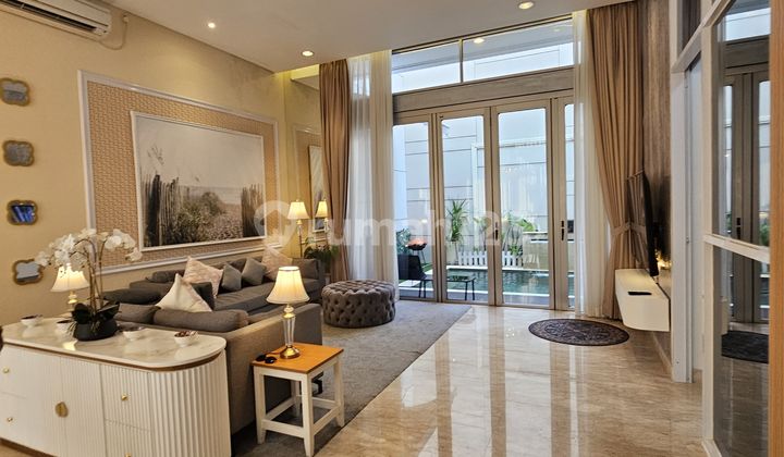 For Rent Brand New House PIK 200m2 Fully Furnished Private Pool Full Marble North Jakarta