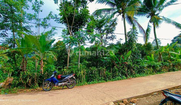 Tanah kebun samping jalan strategis view gunung  2