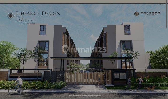 Rumah baru minimalis ,SHM di Jalan mampang prapatan 4 Lantai 2