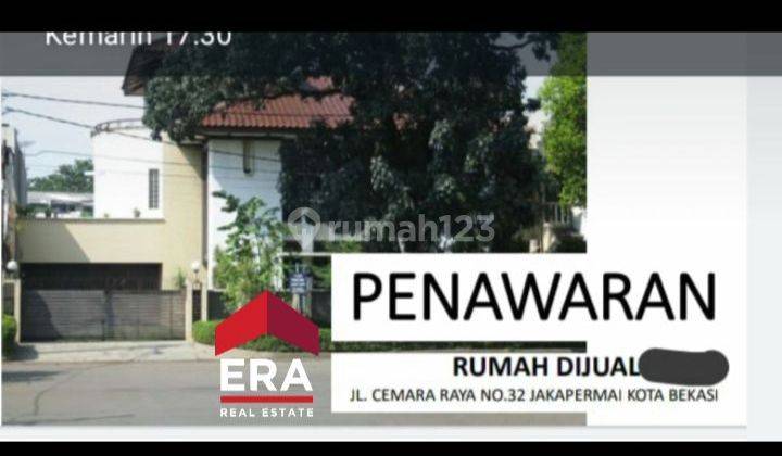 Dijual rumah Jl Cemara Jaka Permai, Bekasi Barat HGB, lokasi sagat strategis dan nyaman 1