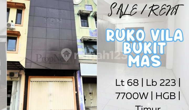Ruko 3 Lt Villa Bukit Mas Siap Pakai