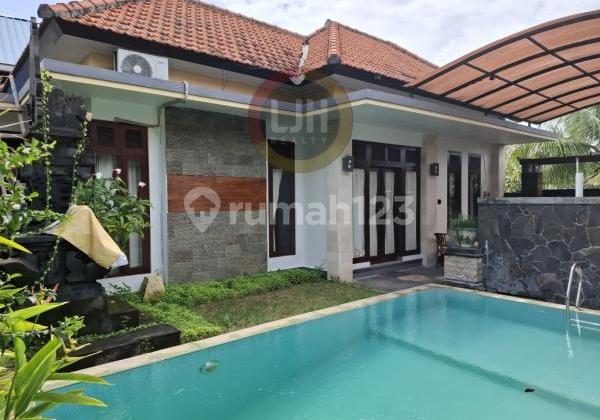 Villa Minimalis dan Furnished di Area Ubud Gianyar Dijual Murah