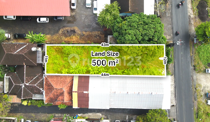 Tanah di Jalan Tangkuban Perahu Denpasar Cocok Dibangun Gudang