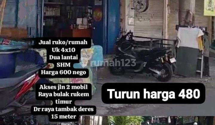 Dijual Ruko Jln Kiayi Tambak Deres 1