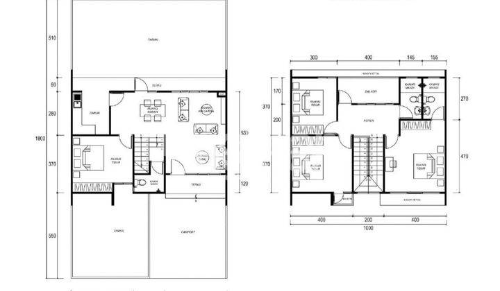 Rumah Minimalis Modern Di Buah Batu Square Bandung 2