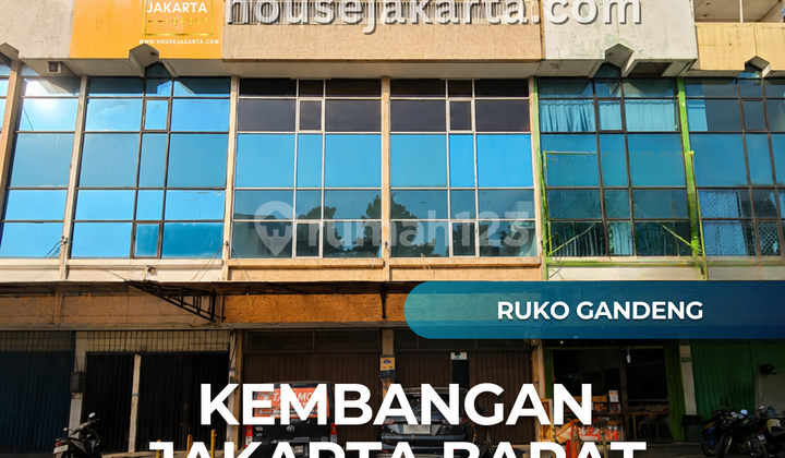A double-unit shop/office for rent with car parking near Joglo traffic light 1
