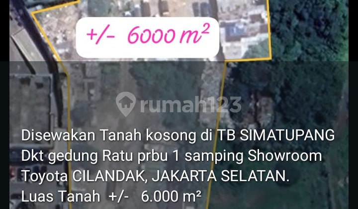 TB.Simatupang Land for Rent for Padel Court, Clinic, Office, etc.