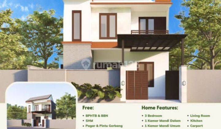 Rumah Modern 2 Lantai 3 Kamar Tidur Lingkungan Tenang Di Jimbaran 1