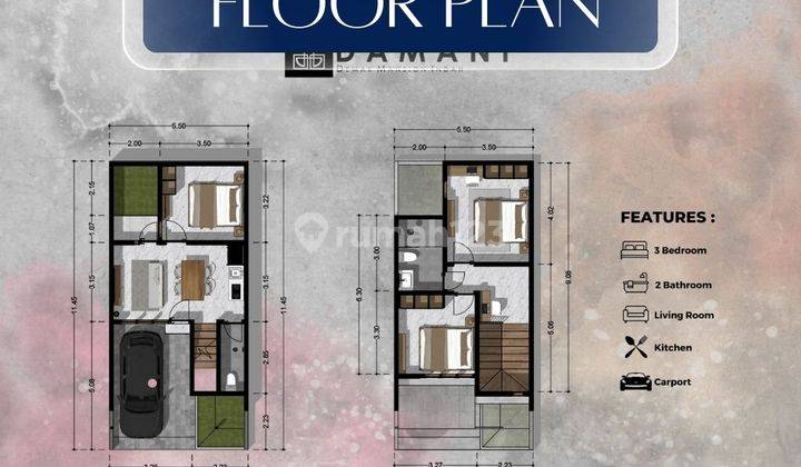 Rumah Cluster 3 Kamar Modern Tropis Di Jalan Mahendradata 2