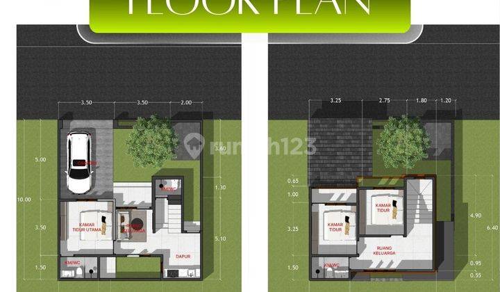 Rumah Modern 2 Lantai 3 Kamar Tidur Lingkungan Tenang Di Jimbaran 2