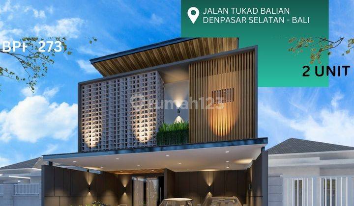 Rumah Kontemporer 3 Kamar Tidur Fully Furnished Di Tukad Balian 1