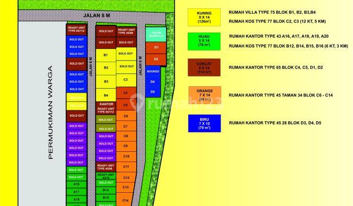 Rumah Kantor 2 Lt Strategis Kawasan Industri Exit Tol Lawang 2