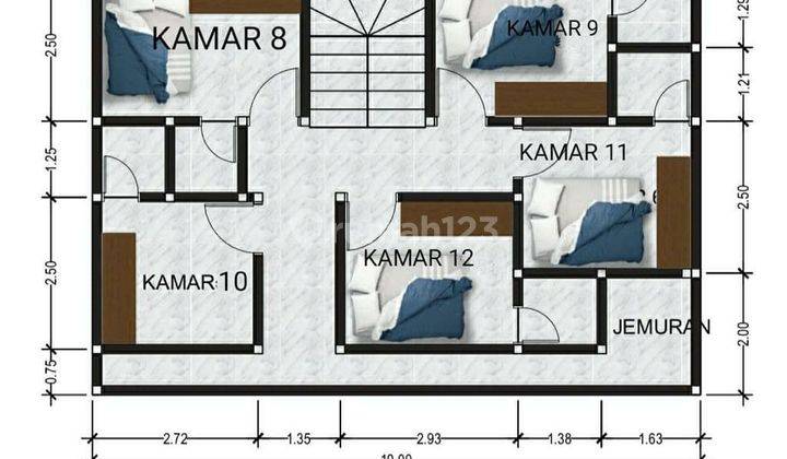 Rumah Kost 3lt Termurah di Area Nya Pusat Kampus Merjosari Malang 2