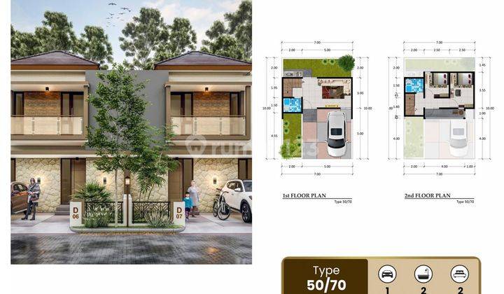 Rumah Modern Lokasi Pusat Perekonomian di Tunggulwulung Malang 2