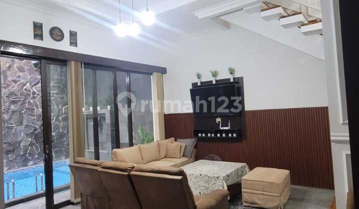Dijual Rumah Siap Huni, Private Pool, Full Furnished di Taman Yasmin, Dkt Toll