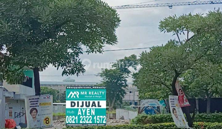 Dijual Kavling Tanah Pinggir Jalan Raya Utama di Kembangan Raya 2