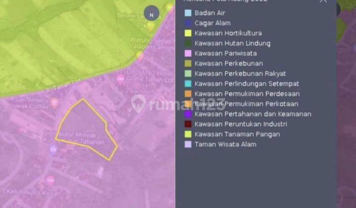 Dijual Tanah Di Tanah Lot Harga Miring Dekat Luna Beach Club 2