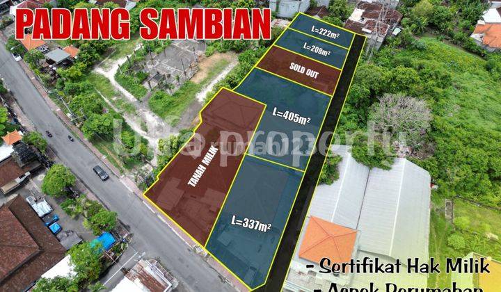 Dijual Tanah Pinggir Jalan Utama Area Padangsambian Denpasar 1