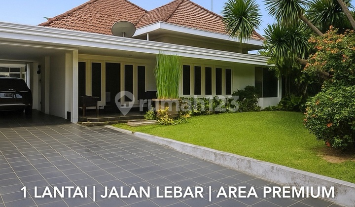Menteng Rumah Lama Terawat Kawasan Elit Jalan Lebar