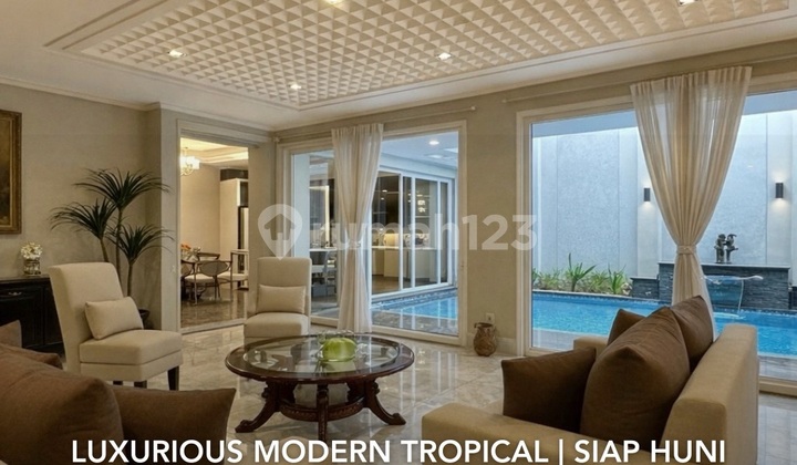 Pondok Indah Luxurious Modern Tropical. Lokasi Premium Jalan Lebar