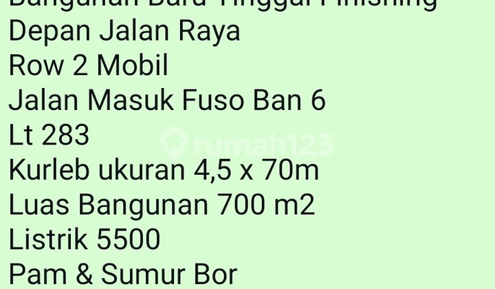 Di Jual Tempat Usaha/gudang/kantor Di Jembatan 5,lokasi Strategis,bangunan Baru!