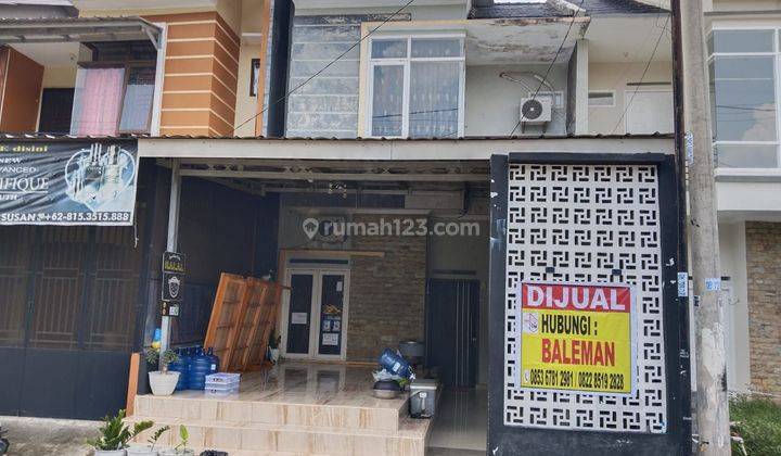 TURUN HARGA DIJUAL CEPAT 1 Rumah 2 Lantai Siap Huni di Komp De Villa Residence Blok A No 5 KM 9 Palembang* 1