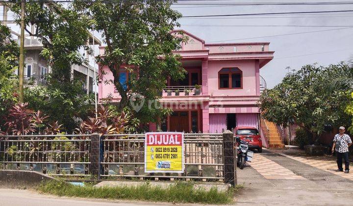 DIJUAL CEPAT RUMAH 3 LANTAI SIAP HUNI DI JLN. KH. AZHARI TANGGA TAKAT PLAJU PALEMBANG 2