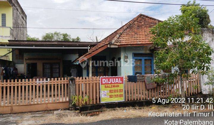 DIJUAL CEPAT 1 UNIT RUMAH DI JLN. LETNAN HADIN 20 ILIR PALEMBANG 1