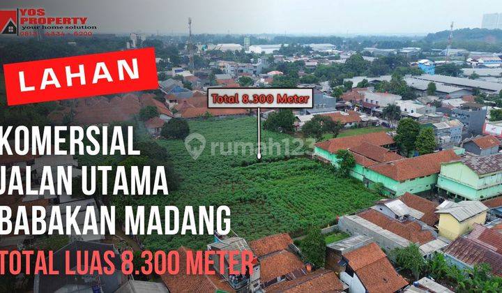 Lahan Cocok Untuk Bidang Usaha || Luas 8.300 Meter || 5 Jt /Meter || Jalan Babakan Madang SENTUL CITY 1