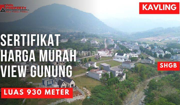 Kavling SHGB Murah View Gunung Pancar || 4,2 Jta/meter || Santorini Hill || Kavling Sentul City 1