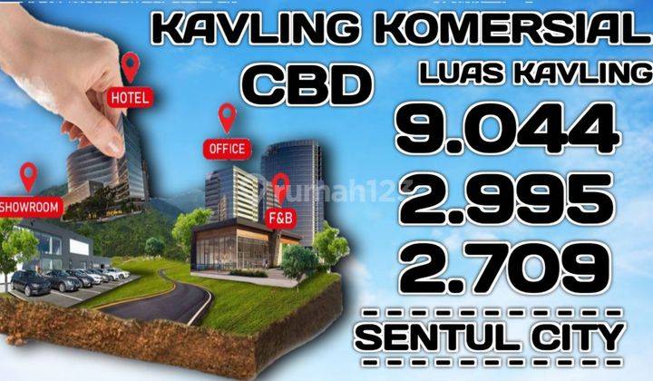 Kavling Komersial Sentul City Luas 2.709 Meter ||  Di Kawasan CBD || Dekat SICC || Sentul City 1