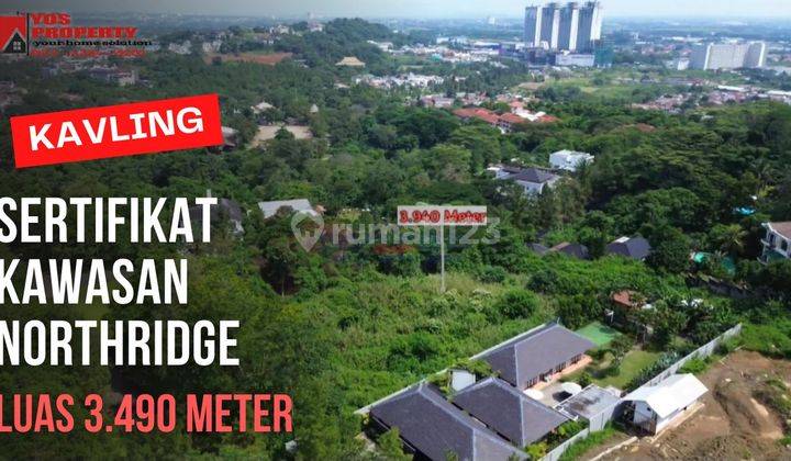 Kavling Northridge || SHGB || View Perbukitan || 6,5 Jt/m || Luas 3.940 || Kavling Sentul City 1