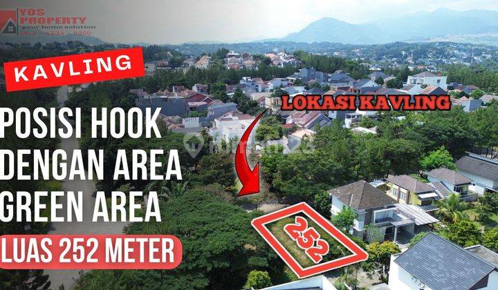 Kavling Sentul City Posisi Hook Dengan Green Area Yg Luas || Luas 252 Meter || Cluster Cassablanca 1