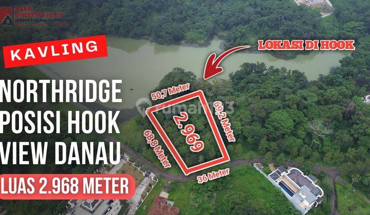 Kavling Notridge Lokasi Di Pinggir Danau || Luas 2.969 Meter || Posisi Hook || Kavling Sentul City 1