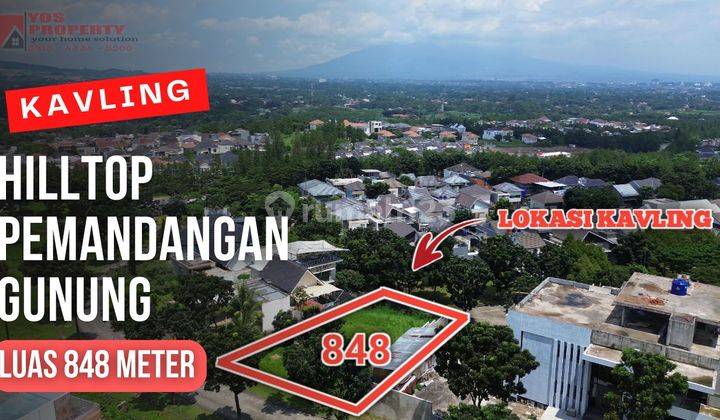 Kavling Hilltop Sertifikat View Pegunungan || Luas 848 Meter || 8,5 Jt/meter || Kavling Sentul City 1