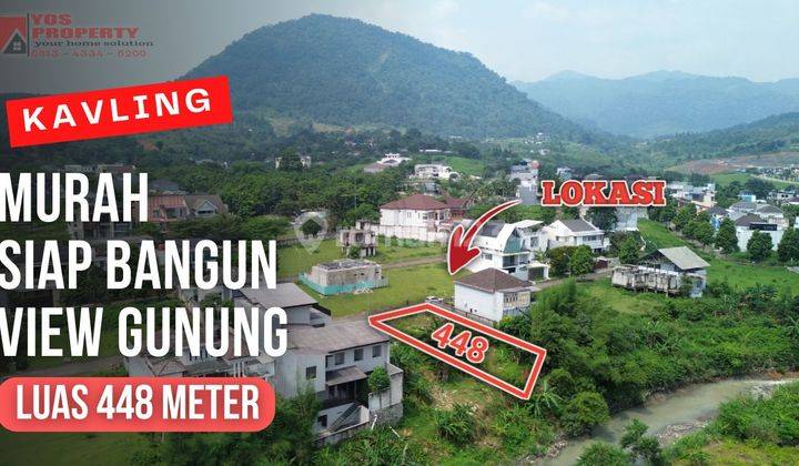 Kavling Dengan View Gunung Serta Aliran Sungai || Luas 448 Meter || Harga 4,5 Jt/Meter || Cluster Santorini 1