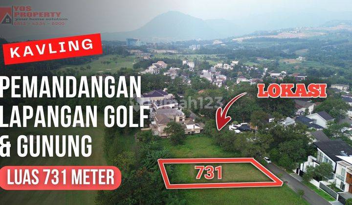 Kavling Sertifikat View Lapangan Golf Dan Pegunungan || Luas 731 Meter || Harga 9,5 Jt/meter || Imperial Golf 1