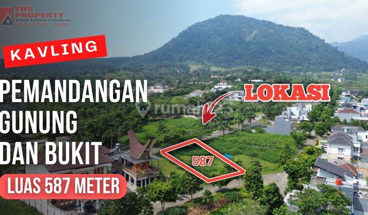 Kavling View Gunung Pancar || Tanah Berbentuk Mengantong || Harga 5 Juta/meter || Luas 587 Meter || Kavling Sentul City 1