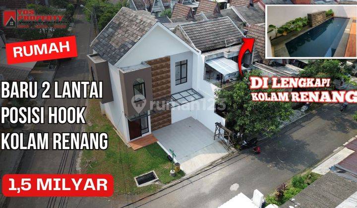 Rumah Baru Dengan Kolam Renang Posisi Hook || 1,5 Milyar || Cocok Untuk Villa || Hanya Berjarak ±4 Menit Dari AEON MALL SENTUL CITY 1