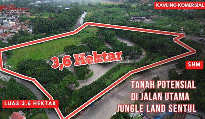 Kavling Komersial Di Jalan Utama Jungle Land || Luas 3,6 Hektar || Dekat Dengan Pintu Toll Perencanaan Sentul - Karawang 1