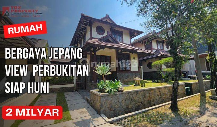 Rumah 2 Lantai Bergaya Jepang Dengan View Gunung & Perbukitan || 2 Milyar ||  Clluster Taman Sakura Sentul City 1