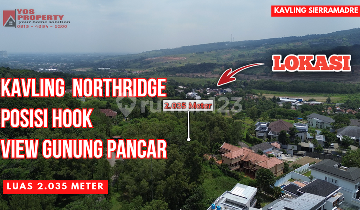 Kavling Northridge Sertifikat Di Hook || Luas 2.035 || Harga 6,5 Jta || View Gunung || Sentul City