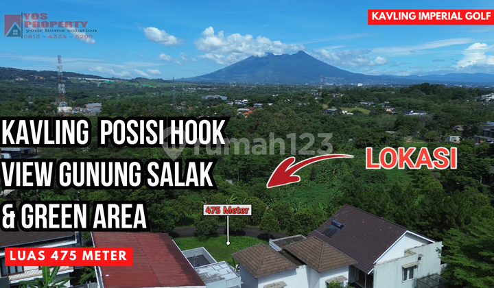 Kavling Hook View Gunung & Green Area || 5 Jt/meter || Luas 475 Meter || Imperial Golf || Sentul City Kavling Hook View Gunung & Green Area || 5 Jt/meter || Luas 475 Meter || Imperial Golf || Sentul City