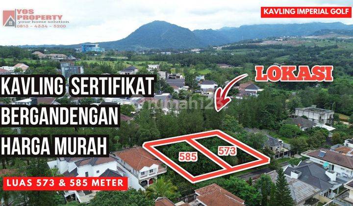 Kavling Sentul City Sertifikat Bergandengan || Cluster Imperial Golf || Luas 573 & 585 || Harga 5,3 Jta/Meter 1