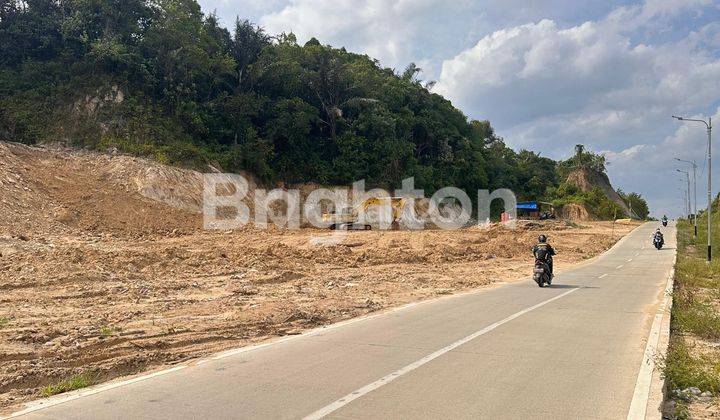 tanah kavling dijual di pinggir jalan raya pelita sambutan 2