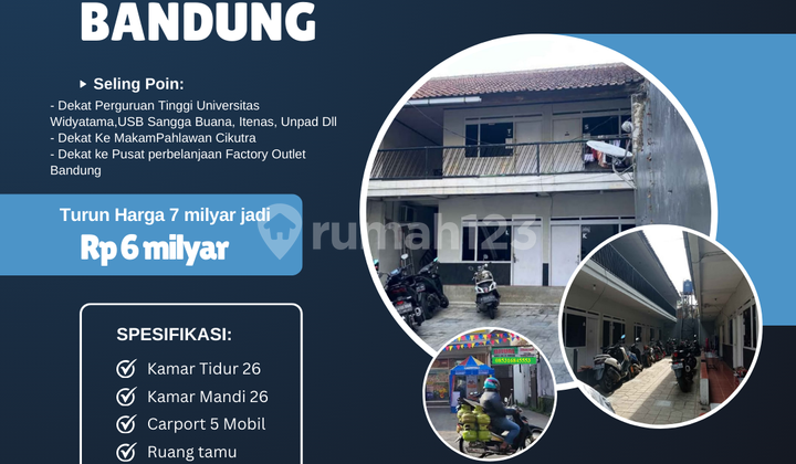 Kosan Cikutra Bandung Lokasi Startegis Dekat Dg Kampus Isi Penuh