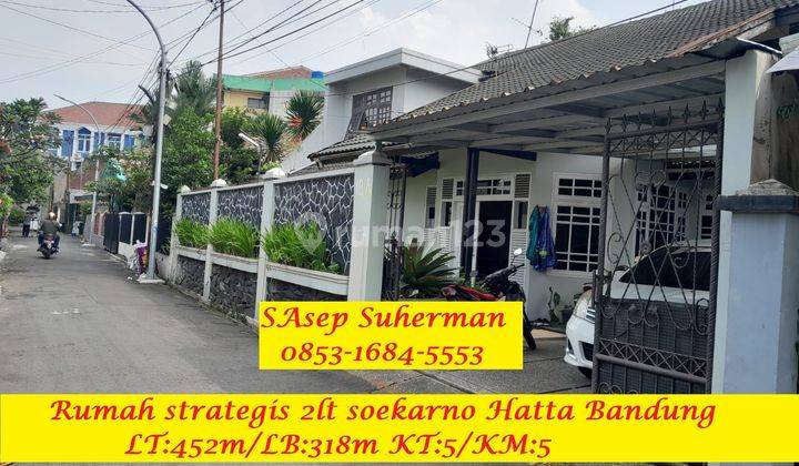 Jual Murah Rumah Strategis 2 Lt Kokoh Sekelimus Soekarno Hatta 1