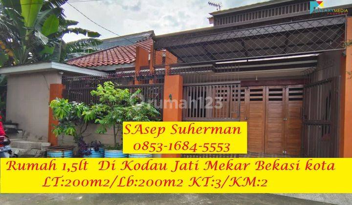 Dijual Murah Rumah 1,5 Lt Asri Di Kodau Jati Mekar Bekasi Kota 1