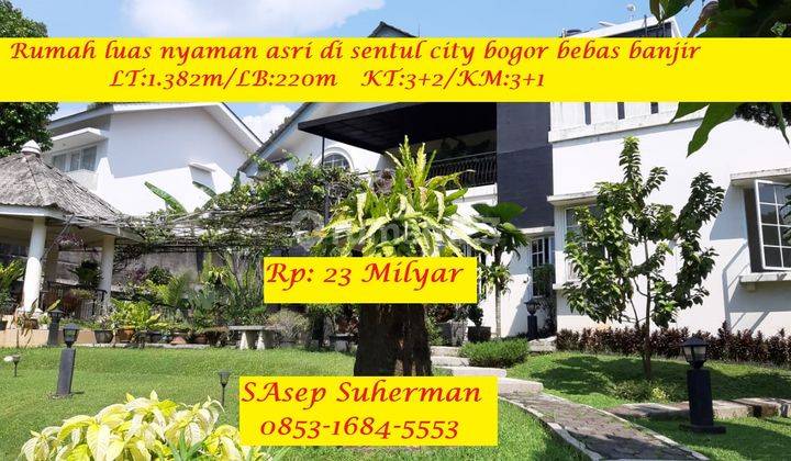 Dijual Murah Rumah Luas Nyaman Asri di Sentul City Bogor Nobanjir 1